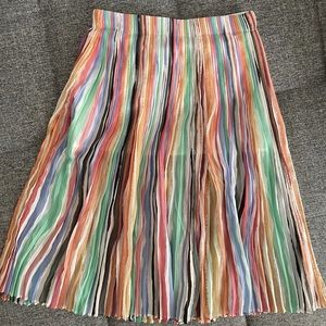 ZARA Rainbow Side-slit Midi Skirt